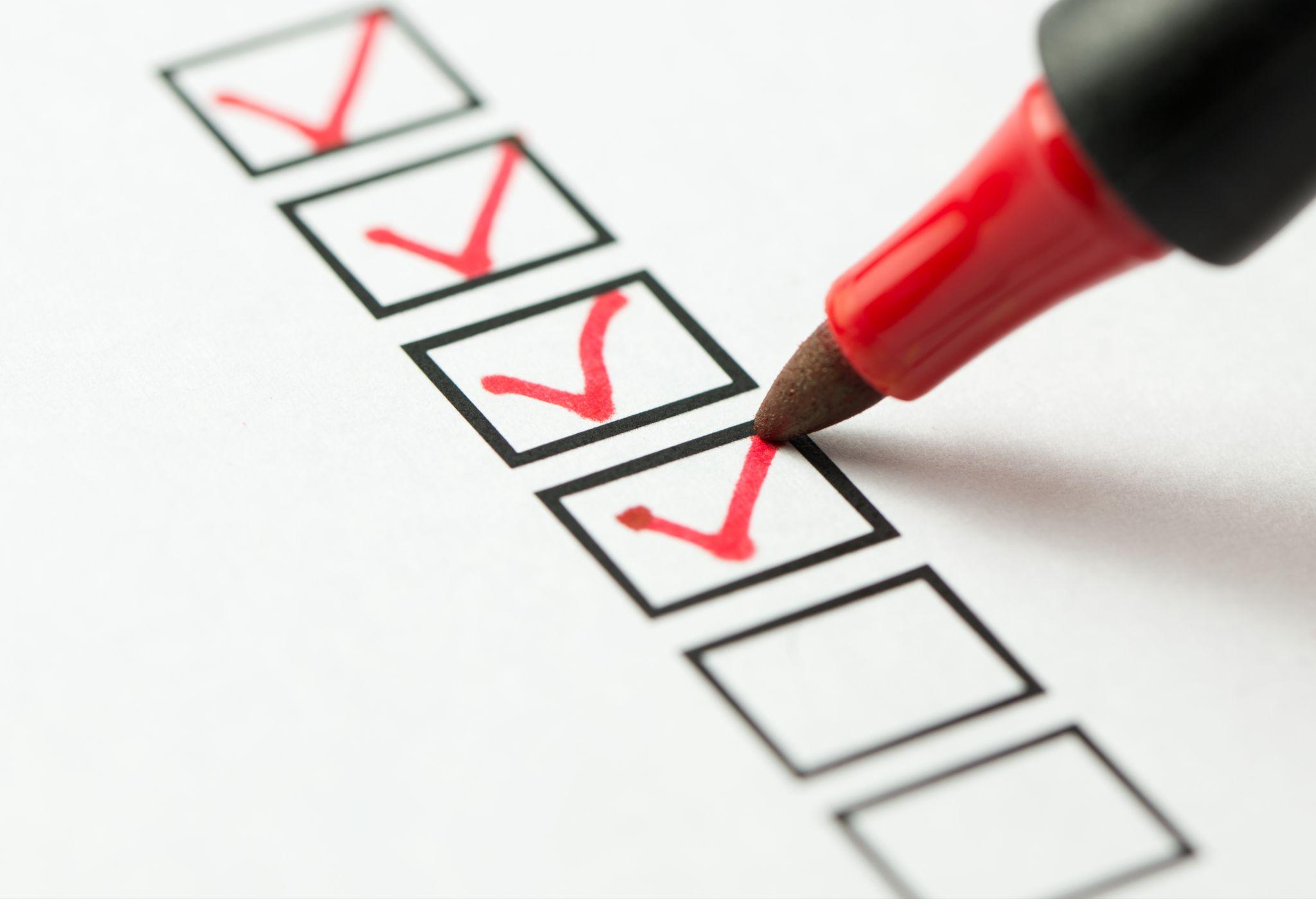 Liste à cocher pour travailler sa stratégie à long terme.